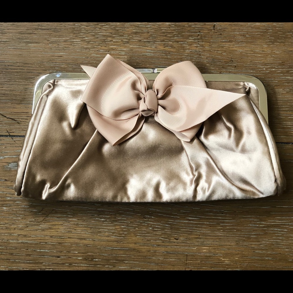 Cute Aldo Clutch with Bow- Beige/ Cream- Brand New